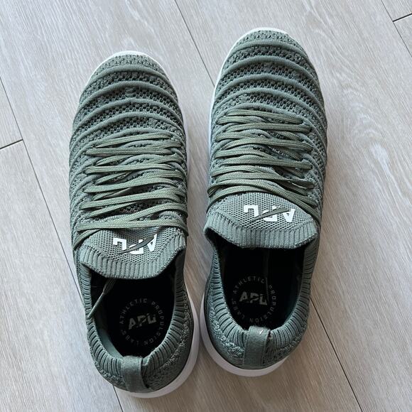 APL Techloom Wave Mens Knit Athletic Sneakers Green Size 7 1020XC - Picture 7 of 16